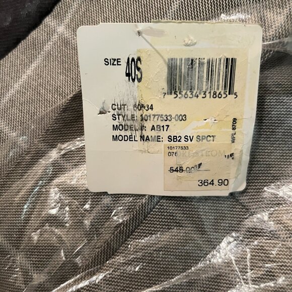 Arnold Brant Mens Sport Coat Gray Windowpane Lightweight Blazer 40S corporate - Picture 10 of 12